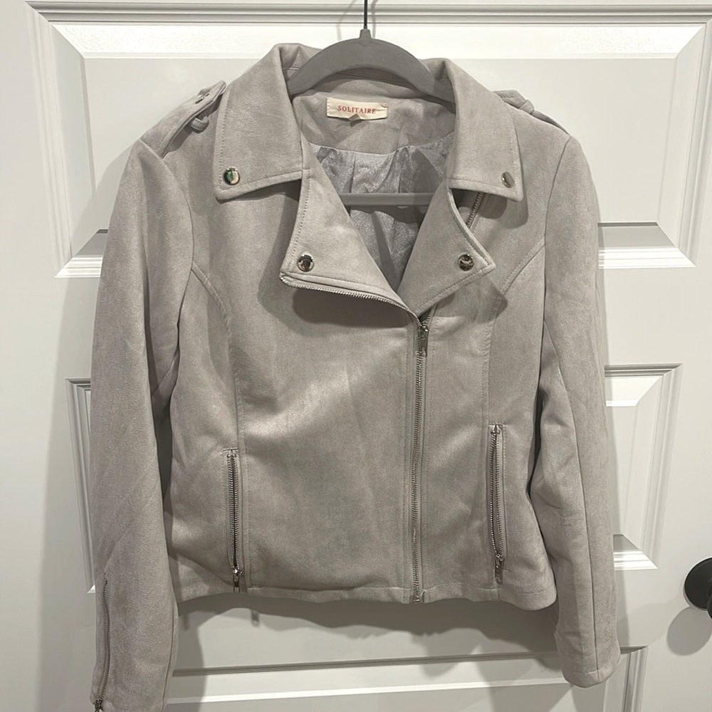 Solitaire suede jacket - small